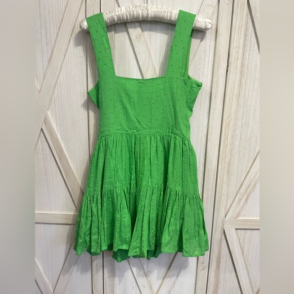 PQ Everly Green Fit and Flare Embroidered Mini Dress XS/S - Picture 8 of 9